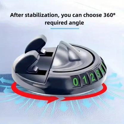 Rotatable device with digital display on a blue background