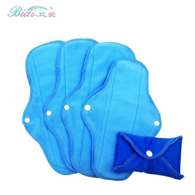 Washable Sanitary Pads Napkin Reusable Waterproof Cloth Menstrual Pads for Women (Assorted Colours)